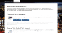 Desktop Screenshot of courriel.equipespectra.ca