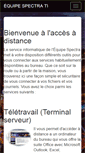 Mobile Screenshot of courriel.equipespectra.ca