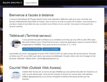 Tablet Screenshot of courriel.equipespectra.ca